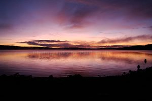sunrise over campbell lake